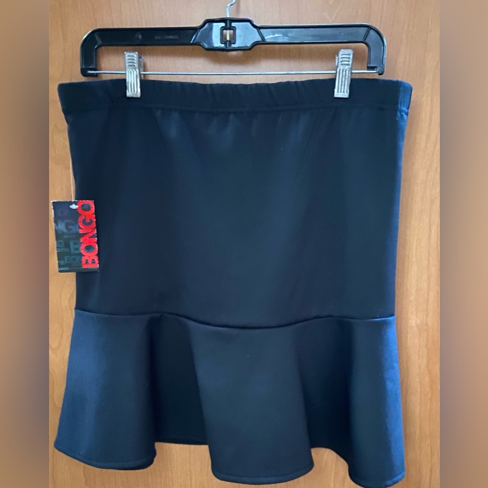BONGO Black Flared Pencil Skirt